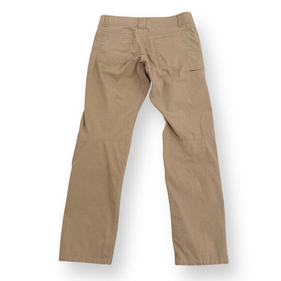 Kuhl Slax Pants Mens 32x32 Beige Tan Khaki Chino Hiking Stretch Gorpcore Camping - Picture 8 of 11